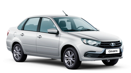 Серебристая LADA Granta Седан