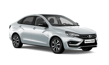 Серебристая LADA Vesta CNG [Битопливная]