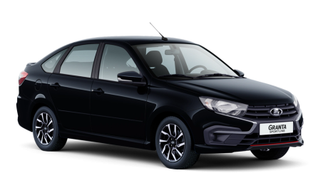 Черная LADA Granta Sportline Лифтбек