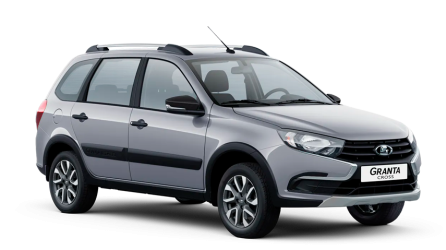 Серебристая LADA Granta Cross [Кросс]